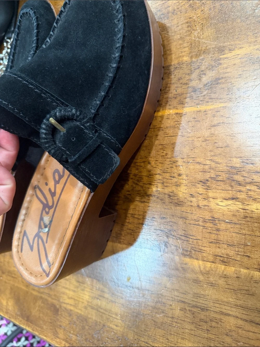 Zodiac Black Suede Men’s Slip-On Loafers with Tan Insole